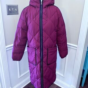 Lands' End Women’s Plum Puffer Coat